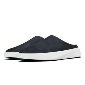 Wolf & Shepherd Cruise Mule Slip On Shoes Mens 8.5 Womens 10.5 Black Leather NIB